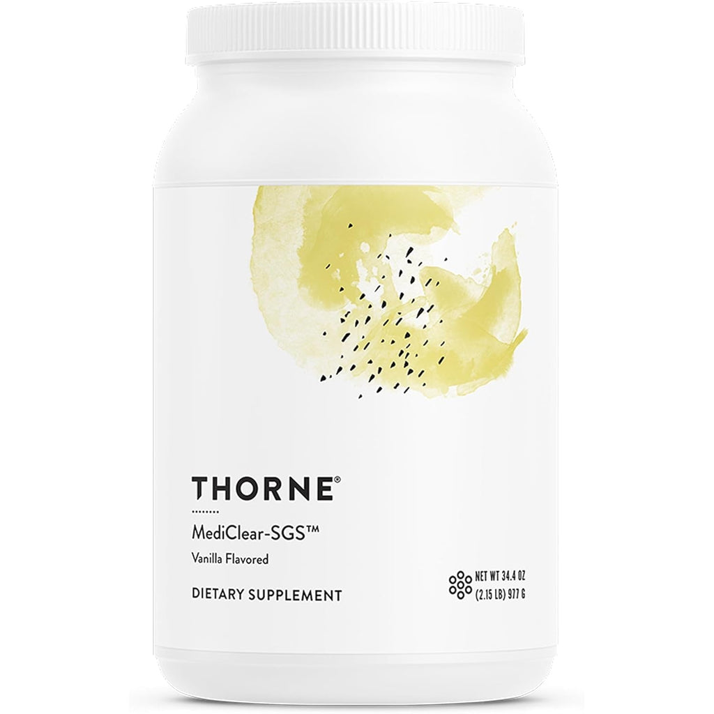 THORNE - Mediclear-Sgs - Rice & Pea Protein Powder Supplement with Antioxidants & a Complete Multi-Vitamin & Mineral Profile - Daily Detox Support* - Vanilla - Third-Party Certified - 21 Servings