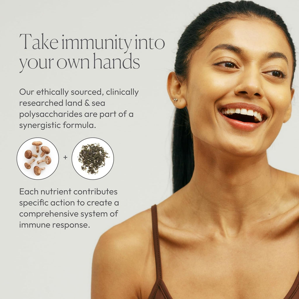 Simplix | Natural Supplement to Strengthen the Immune System | Respond to Outbreaks | Source of Highly Researched Mushroom & Seaweed Polysaccharides 60 Veggie Capsules (1 Pack)