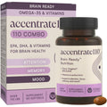 Accentrate110 - Focus Supplement - Methylated Vitamin B Complex with Omega 3 Fatty Acid Supplement - L-Methylfolate, Vitamin B12, P-5-P, Riboflavin, VIT D, – 60 Softgels (1 Month Supply)