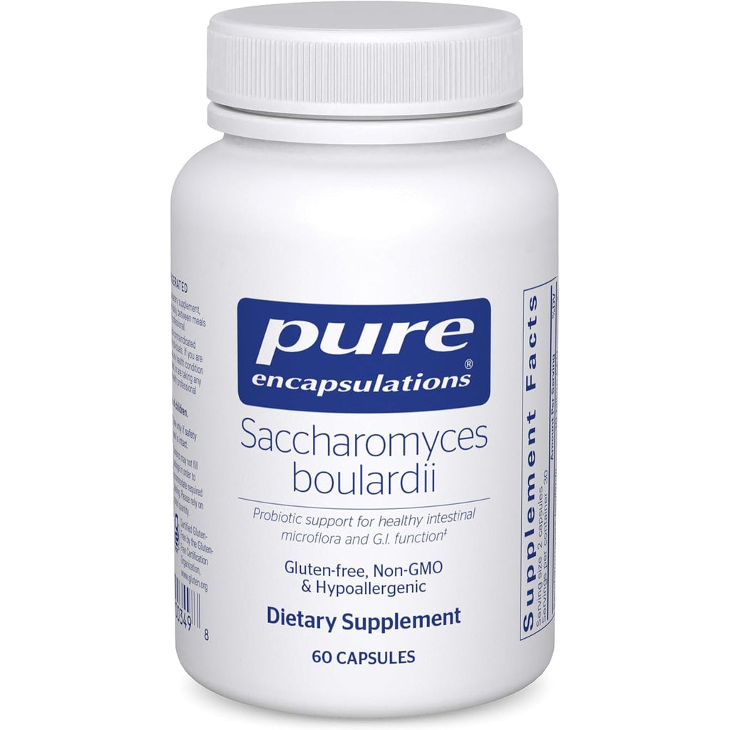 Pure Encapsulations Saccharomyces Boulardii | Natural Probiotic to Balance Intestinal Flora | 60 Capsules