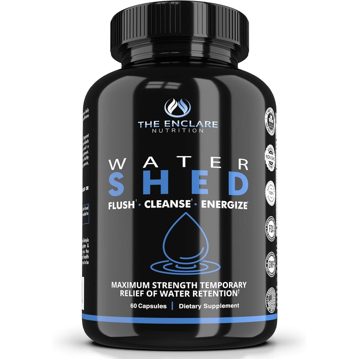 Water Pills Diuretic Water Retention - Liver Detox, Kidney Cleanse, Weight, Swelling Legs & Feet, Edema, Bloating Relief, Fluid Balance - Dandelion Vitamin B6 Green Tea Watershed Max Strength 60Ct (1)