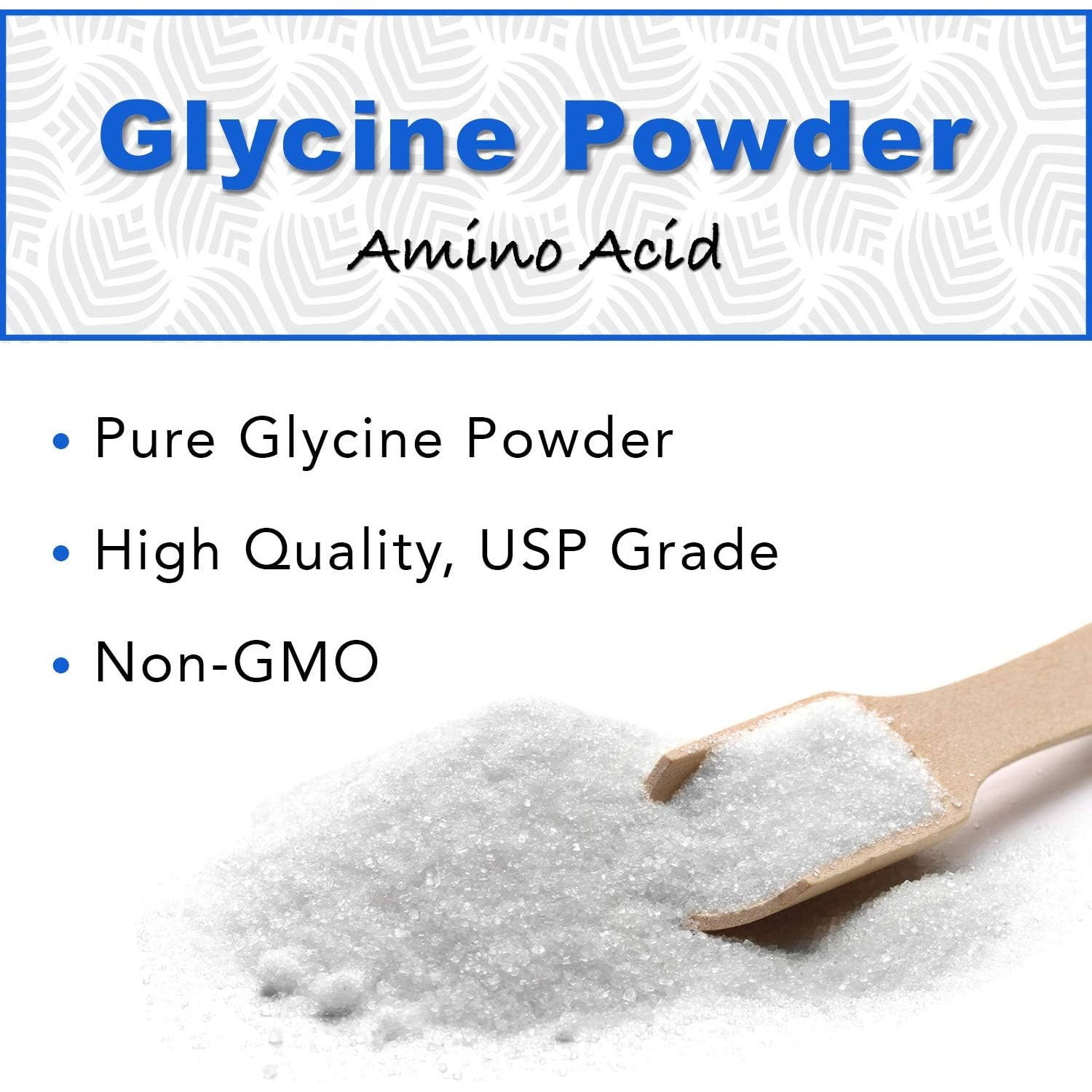 Glycine Powder (2 Lbs) - Promotes Restful Sleep, Muscle Energy and Strength, Memory and Cognition Support (Resealable Bag)