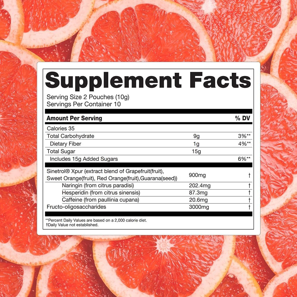 Dr.Blet All Day Burning Tea - Weight Management Support for Women, Garcinia Cambogia Extract, Korean Slimming Supplement, Grapefruit Flavored, Powder Drink Mix - 20 Pouches