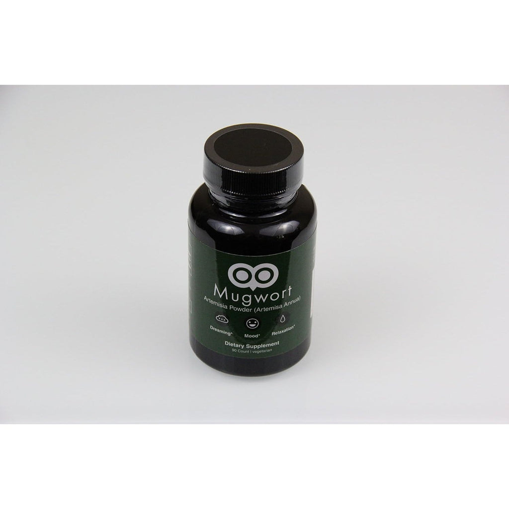 Organic Mugwort Capsules 450 Mg - 90 Capsules - Vegan - by Dream Leaf - Made in USA - Mood, Dreaming, Relaxation, Digestion - Mugwort as Artemisa Annua)