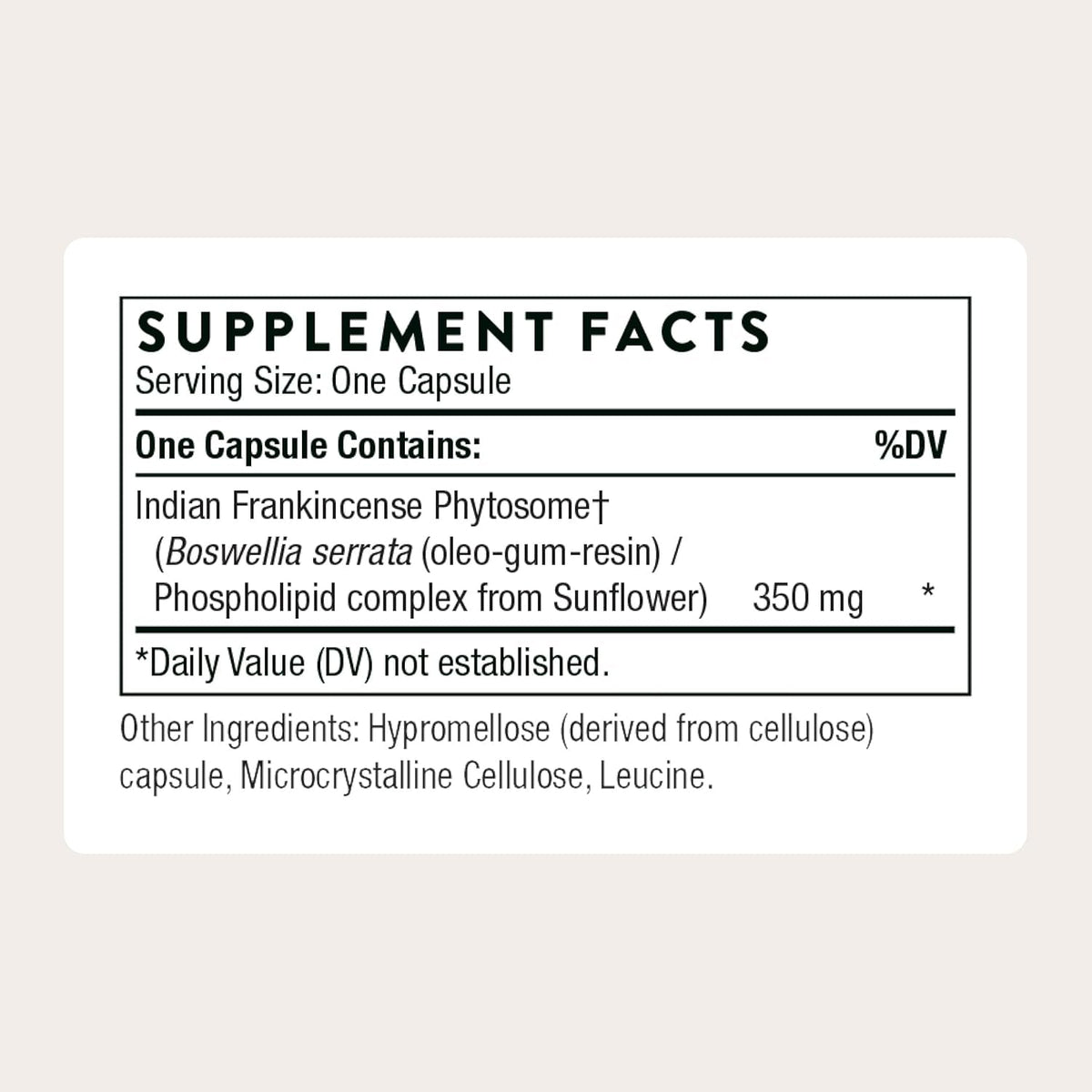 THORNE - Boswellia Phytosome - Supports a Healthy Inflammatory Response in the Brain, Lungs, GI Tract, Muscles, Joints & Tendons* - Third-Party Certified - Gluten, Dairy & Soy-Free - 60 Capsules
