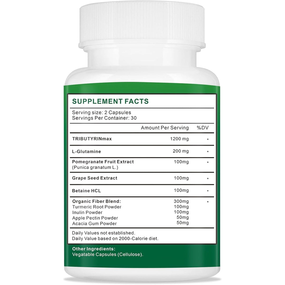 Tributyrinmax Supplement 1200Mg for Gut Health,Vegan,Butyrate Gut Health Supplement for Digestive, Leaky Gut, Colon, Microbiome - 60 Softgels