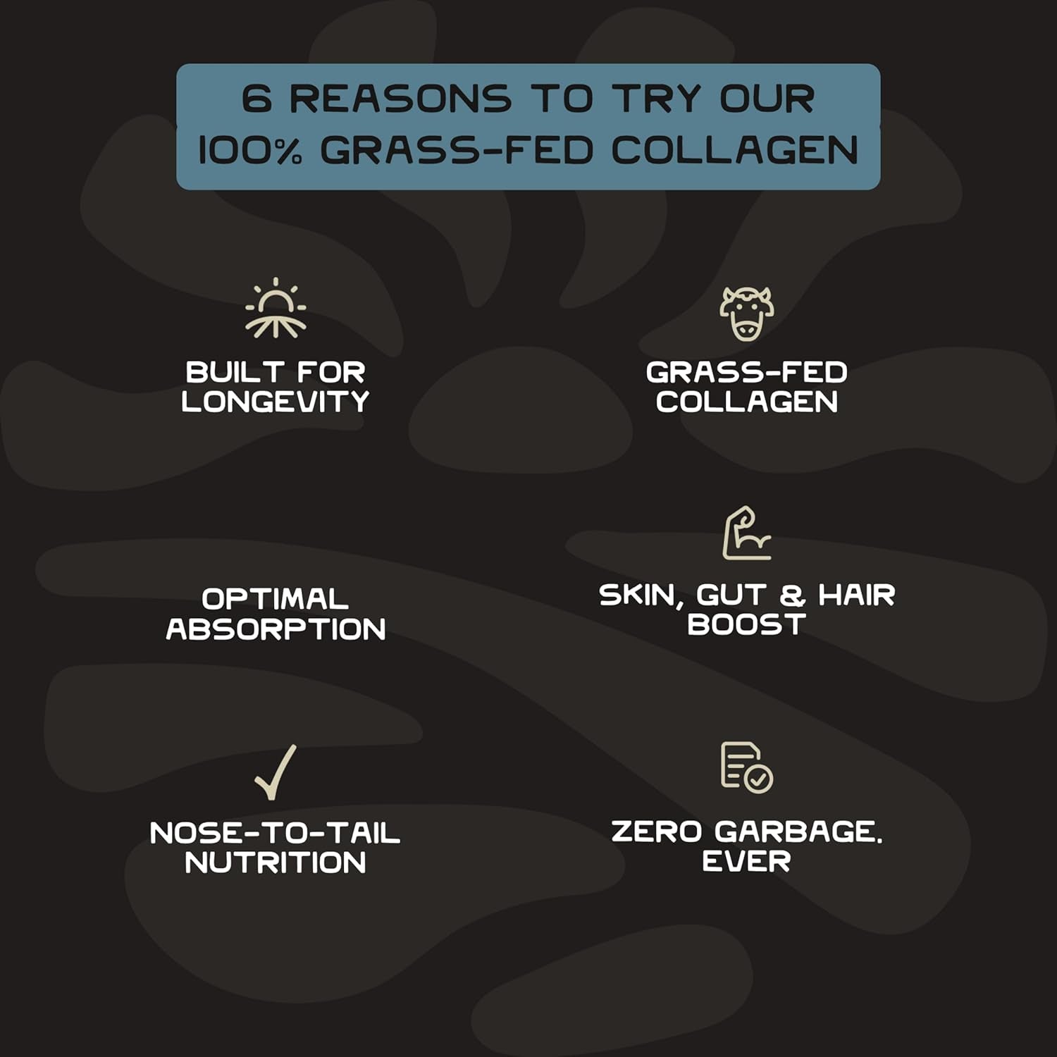 Lineage Provisions 100% Grass Fed Collagen Powder UNFLAVORED – Hydrolyzed Bovine Collagen Peptides with Trachea, Scapula, Eggshell Membrane – Collagen Protein Powder with Vitamin C – 30 Servings