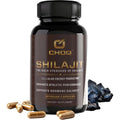 CHOQ® Shilajit - over 50% Fulvic Acid, 500 Mg Vegan Capsules, Energy, Brain, Focus, Collagen, Hormones, Mitochondrial Function, Urolithin A, Lab-Tested