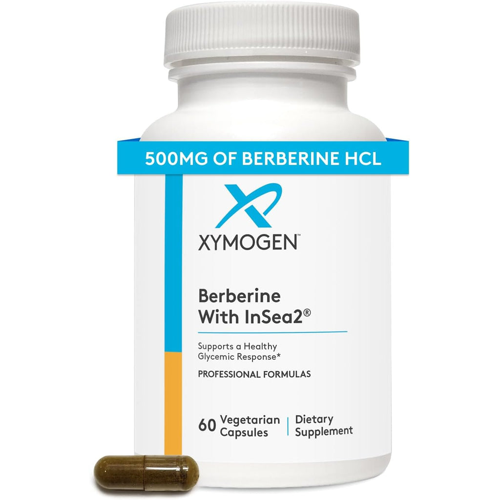XYMOGEN Berberine with Insea2 - Blend of Polyphenols - Cellular Metabolic & Immune Support - Plant-Based, Gluten-Free & Non-Gmo - 60 Capsules