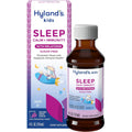 Hyland'S Kids Sleep Calm & Immunity with Melatonin, Sugar-Free Sleep Aid Liquid with Magnesium, Vitamin D, Zinc & Elderberry, Promotes Sleep & Supports Immune Health, Ages 2+, Grape Flavor, 4 Fl. Oz.