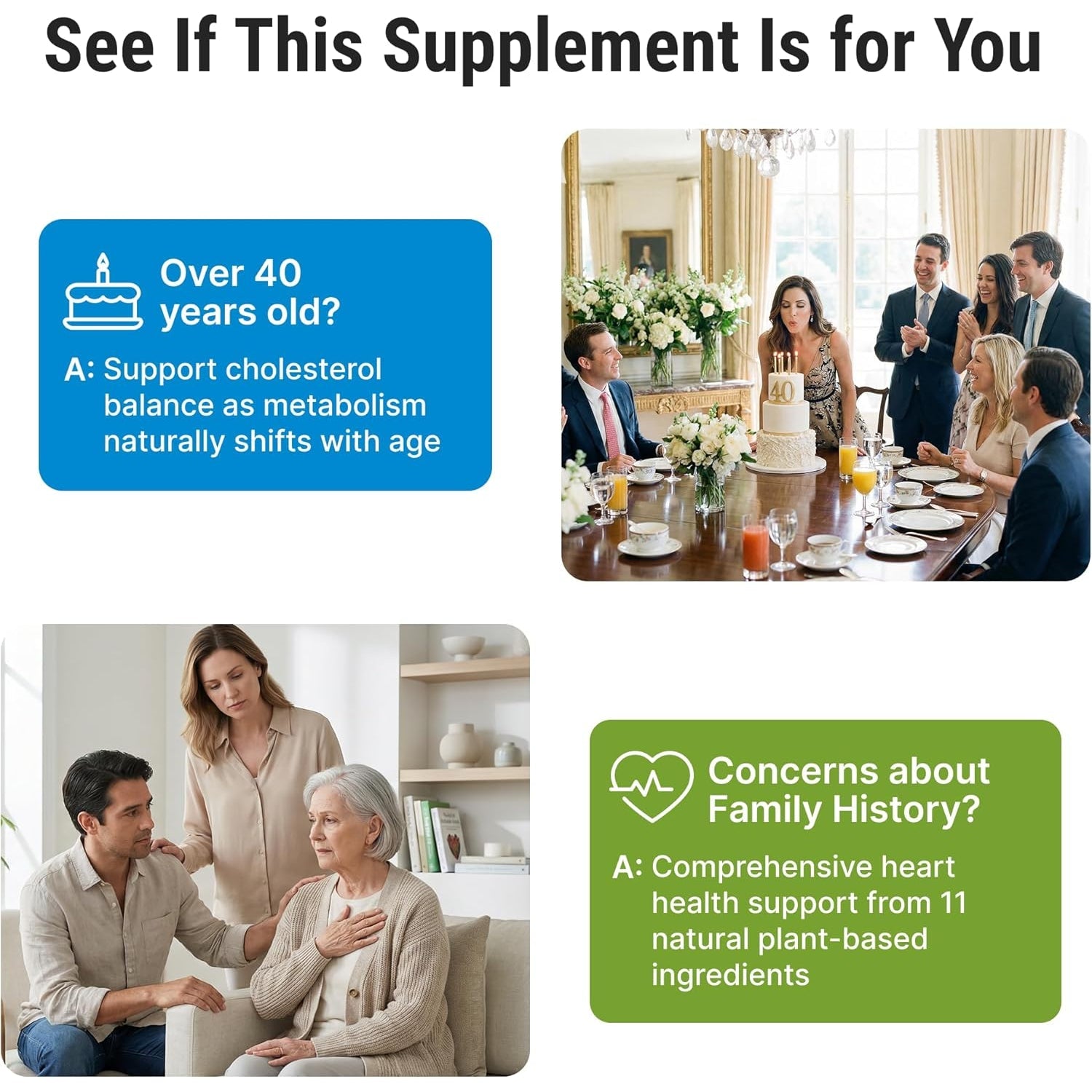Cholesterol Supplement - All-Natural Ingredients to Support Normal Colesterol Levels. Supports Optimal Circulation. 60 Capsules