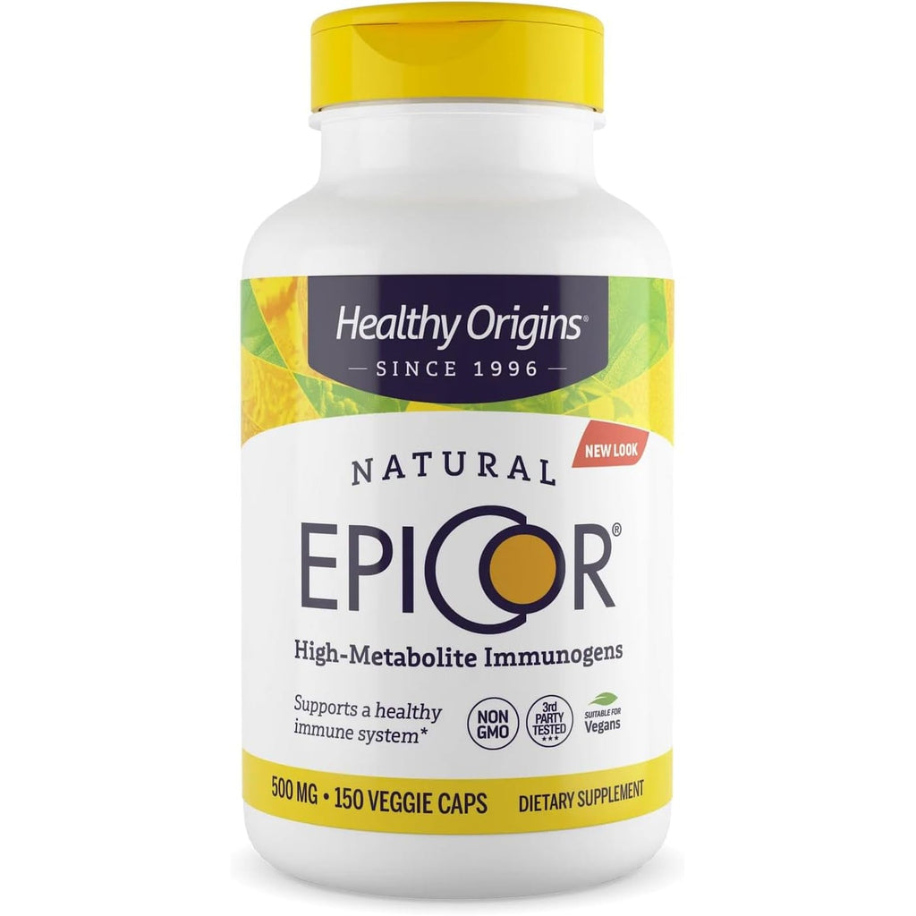 Healthy Origins Epicor 500 Mg, 150 Veggie Capsules - Featuring Clinically Studied Dried Yeast Fermentate - Supports Immune Function, Seasonal Wellness & Healthy Respiratory Health - 5 Month Supply