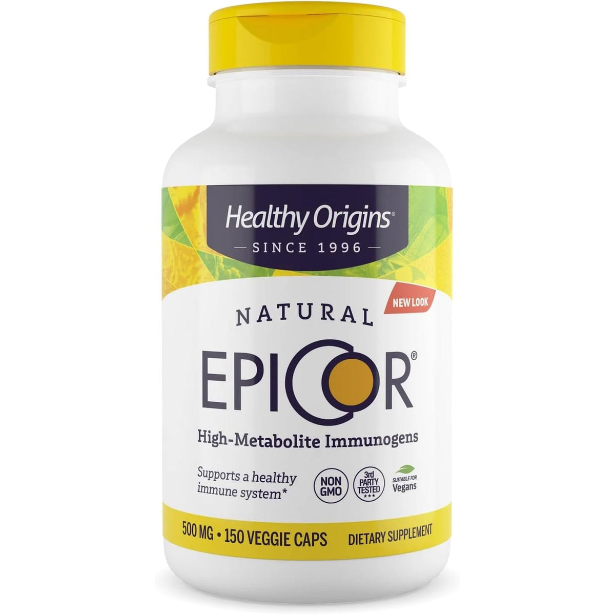 Healthy Origins Epicor 500 Mg, 150 Veggie Capsules - Featuring Clinically Studied Dried Yeast Fermentate - Supports Immune Function, Seasonal Wellness & Healthy Respiratory Health - 5 Month Supply