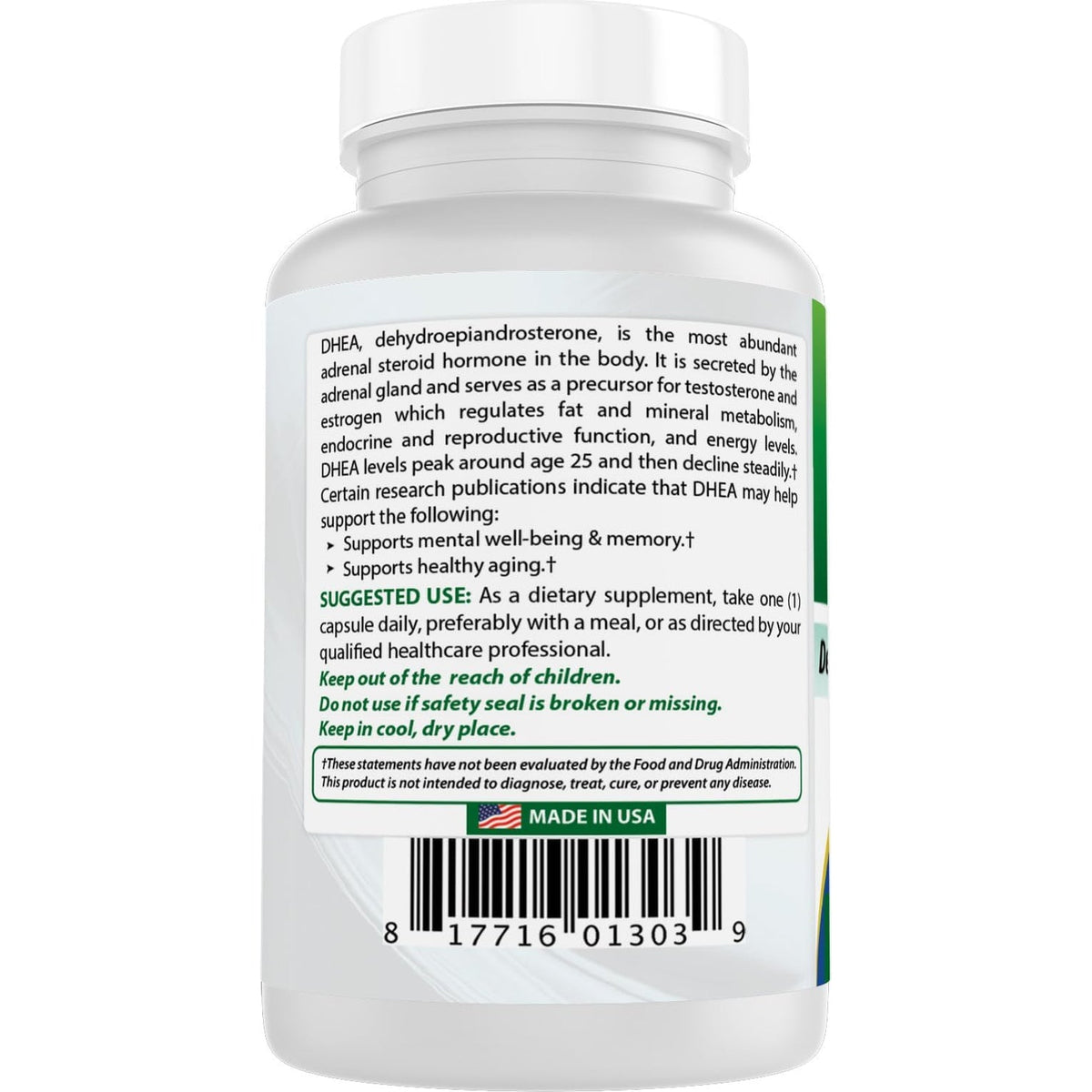 Best Naturals, Micronized DHEA 25 Mg 180 Capsules
