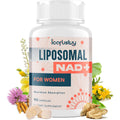 Icarusivy 2000MG NAD Supplements for Women, NMN Alternative, Female Liposomal NAD+, with Ashwagandha, Berberine HCL, Ginkgo Biloba & Black Cohosh, Women Focused Formula, 90 Capsules