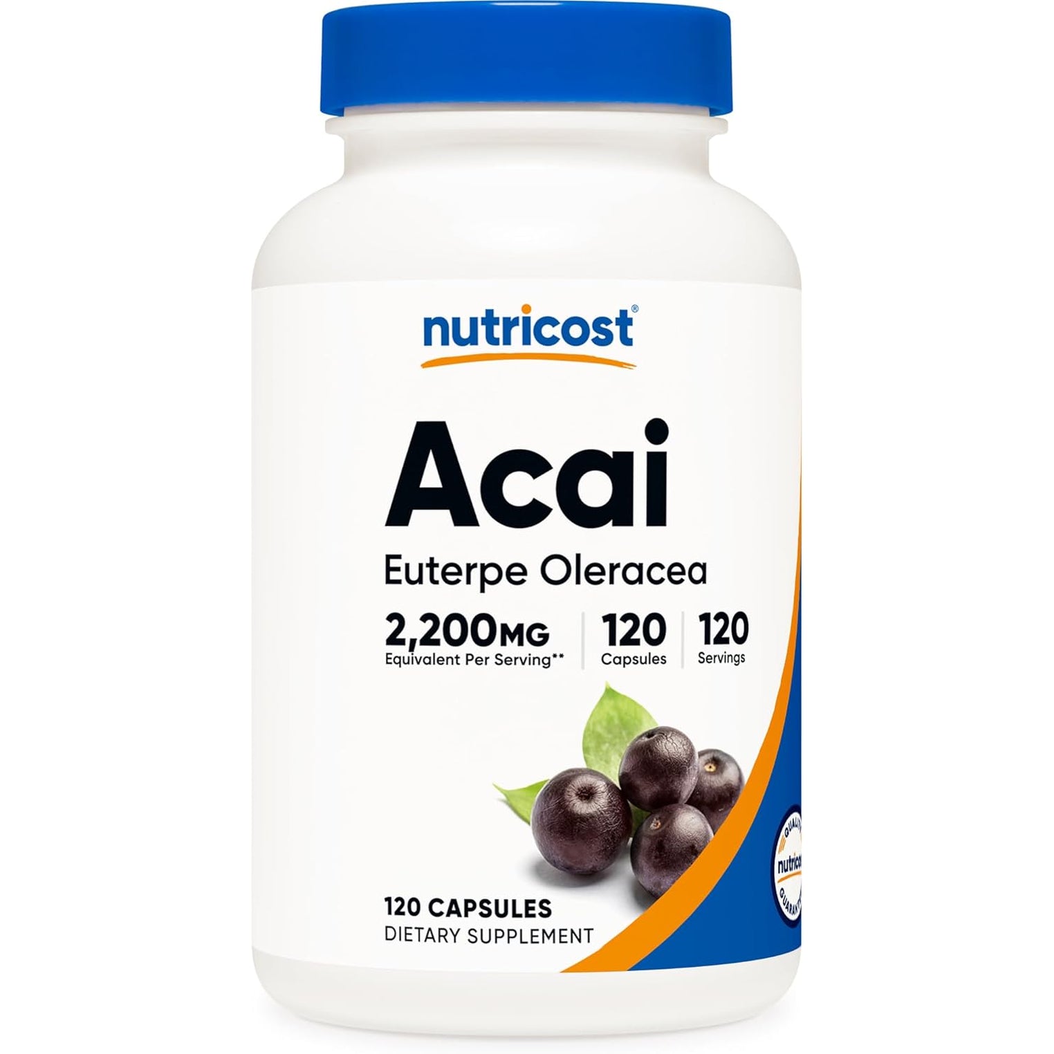 Nutricost Acai Extract 120 Capsules for 120 Servings - Euterpe Oleracea, GMO Free, Gluten Free and Vegetarian