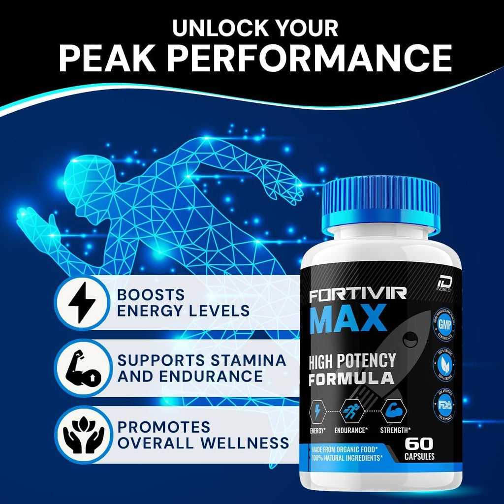 Fortivir Max Capsule – Fortivir Max All Natural Supplement Advanced Formula Overall Health Support and Reviews (1 Pack - 60 Capsules)