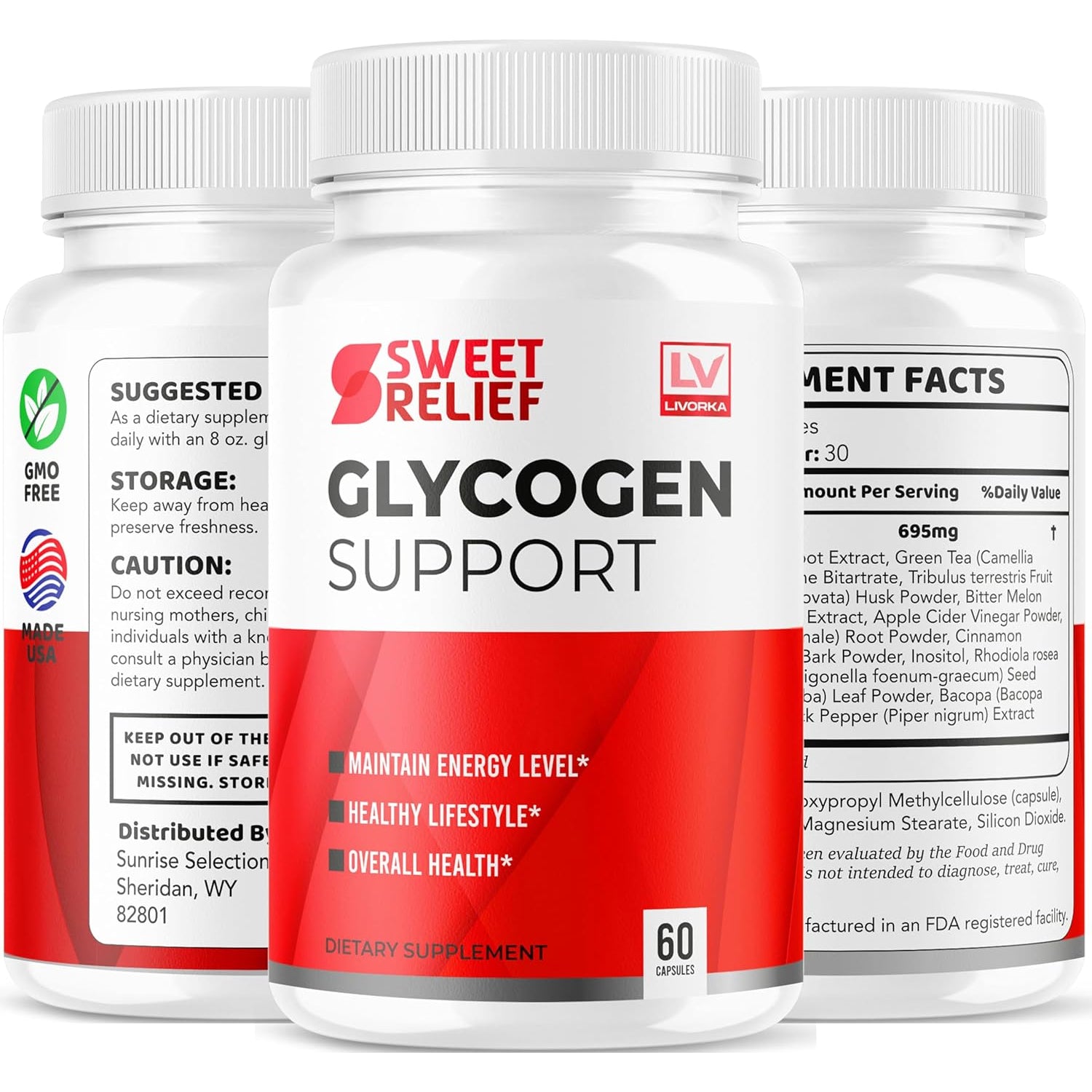 Sweet Relief Capsules - Official Sweetrelief Advanced Premium Pills Supplement Support - Maximum Strength, All Natural Formula for Overall Health & Wellness Reviews, 60 Capsules for 1 Month