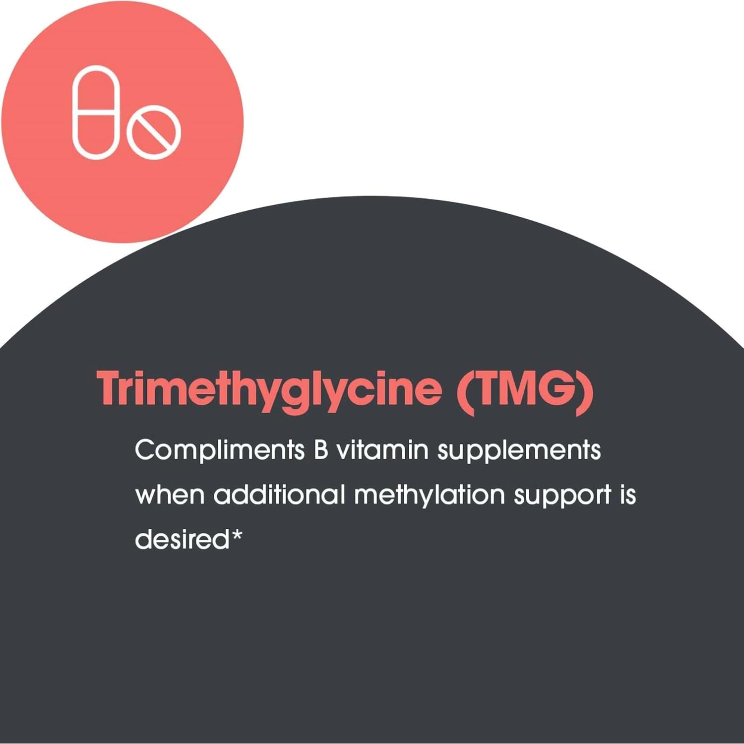 Allergy Research Group ARG TMG Trimethylglycine - Supports Cardiovascular & Liver Health - Delivers 750 Mg Trimethylglycine per Serving - Vegetarian & Hypoallergenic - 100 Servings - 100 Capsules