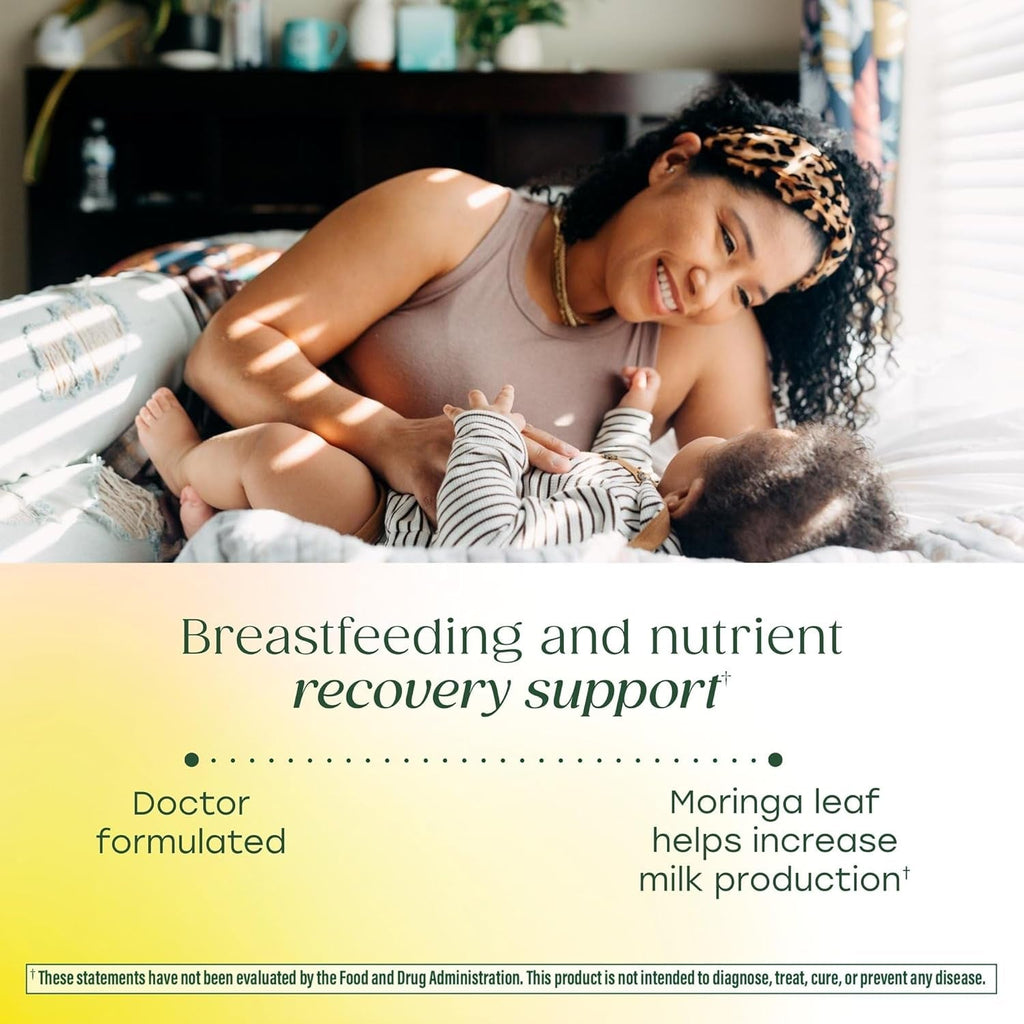 Megafood Baby & Me 2 Postnatal Vitamins for Women Breastfeeding with Folate (Folic Acid Natural Form), Choline, Iodine, Vitamin D, Moringa Leaf and More - 60 Tabs (30 Servings)