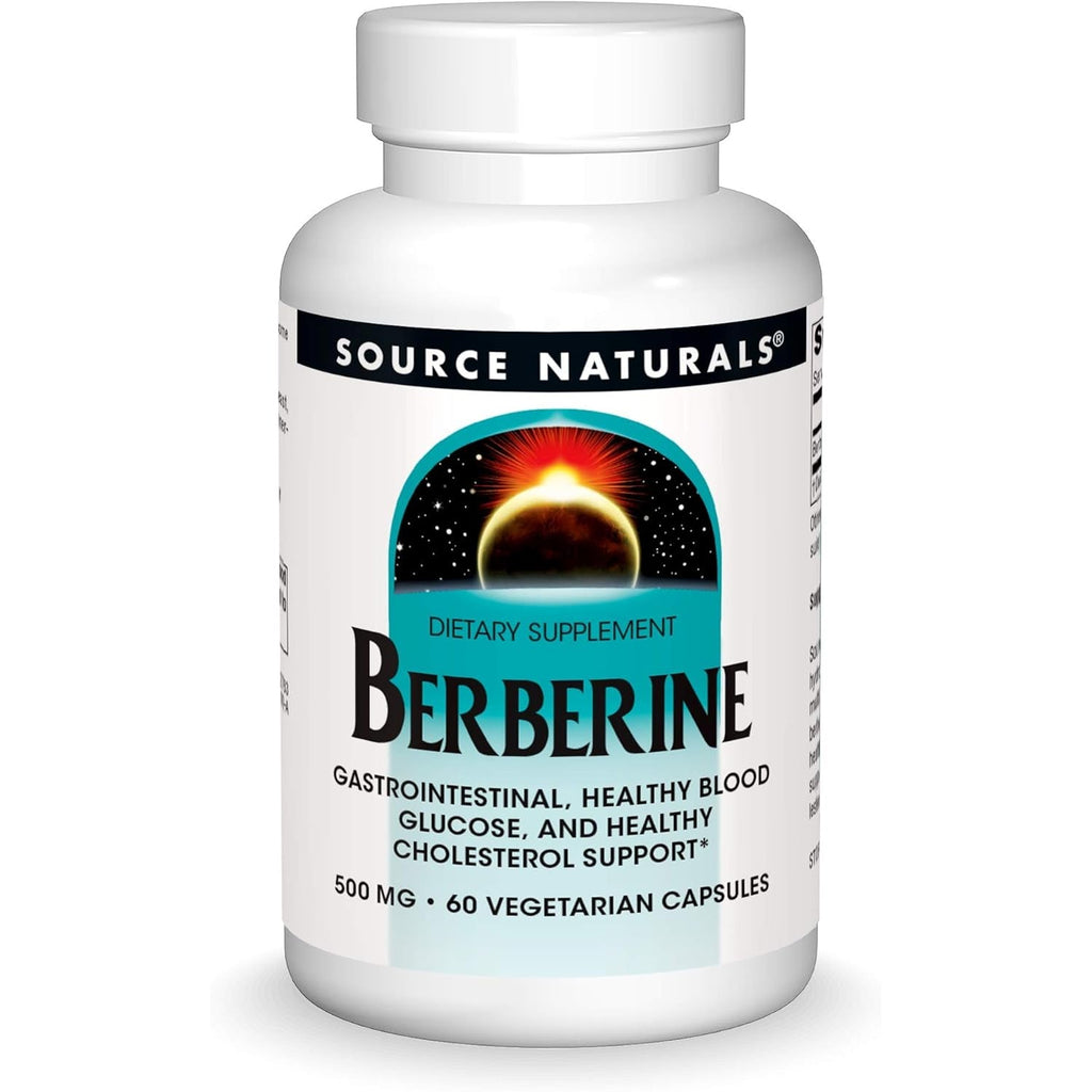 Source Naturals Berberine Vegetable Capsule, for Gastrointestinal Support* - 60 Vegetarian Capsules