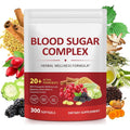 300 Softgels Blood Sugar Complex Supplement | 20+ Active Herbs-Berberine, Ceylon Cinnamon, Bitter Melon, Mulberry Leaf, Fenugreek, Vitamins for Energy Level, Vitality Support | Clean Formula