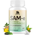 Sam-E Supplement – Capsule Complex with Ashwagandha Extract, L-Theanine, Rhodiola, St. John’S Wort, Omega-3 Fatty Acids, Magnesium, B Vitamins & D3, 60 Capsules