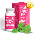 My Happy Flo Period Relief Supplement – Cramp Relief, Heavy Periods & Irregular Period Support, Bloating & Fibroid, Gentle Iron, DIM, Magnesium, Vitamin D3, Plant-Based PMS & Hormone Support | 60 Caps