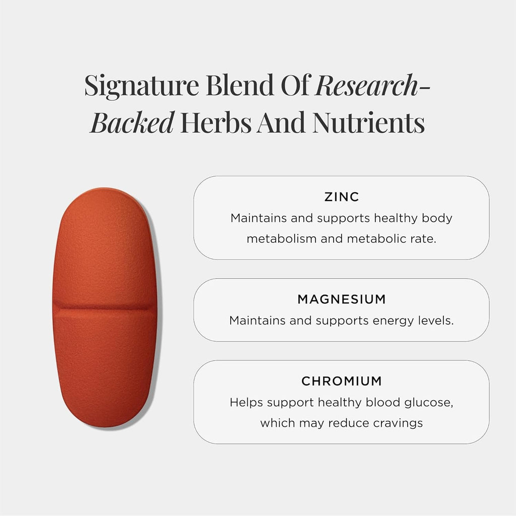 Jshealth Metabolism Supplement. Chromium for Healthy Blood Sugar and Cravings Support. with Zinc, Magnesium, Cinnamon, Gymnema. by Nutritionist Jessica Sepel (60 Tablets)