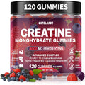 Creatine Monohydrate Gummies for Men & Women, Creatine Supplement for Enhanced Muscle Growth, Energy Boost - with L-Taurine, Sugar Free, Vegan, Raspberry Blackberry Blueberry Flavor-120 Count