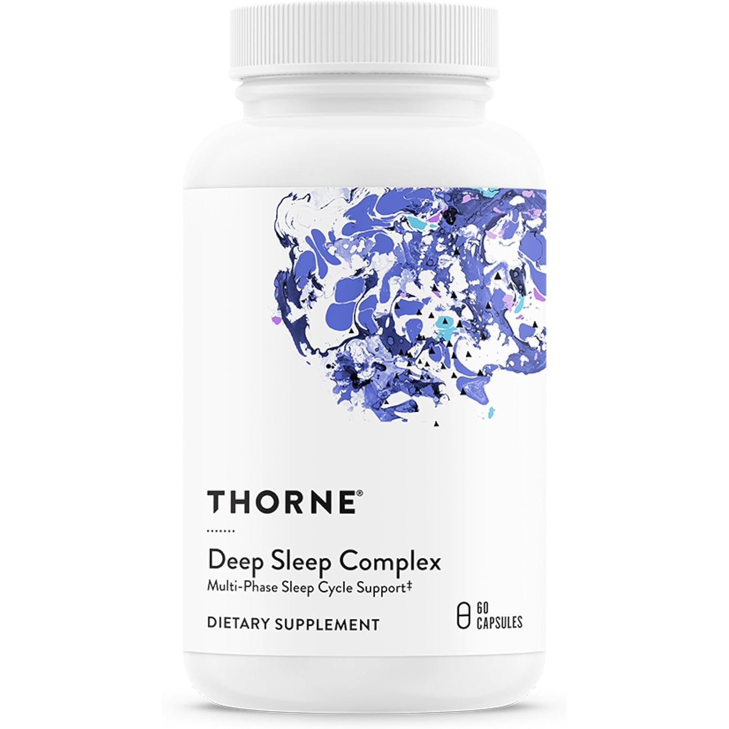THORNE - Deep Sleep Complex - All-Natural Sleep Supplement - Supports Sleep Quality & All Phases of the Sleep Cycle* - with L-Theanine, Chamomile & Maizinol - Third-Party Certified - 60 Capsules