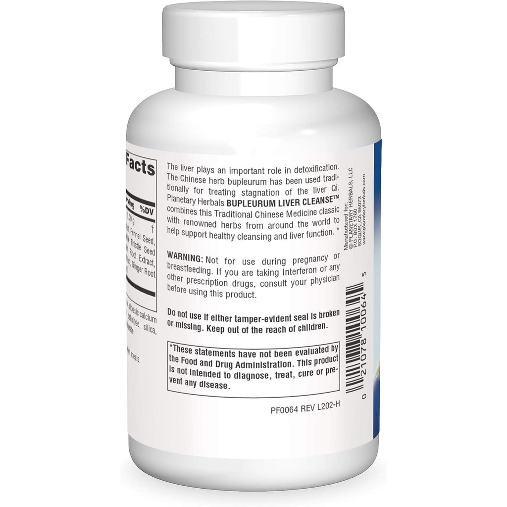 Planetary Herbals Bupleurum Liver Cleanse, Supports the Natural Cleansing Action of the Liver*, 545 Mg - 150 Tablets