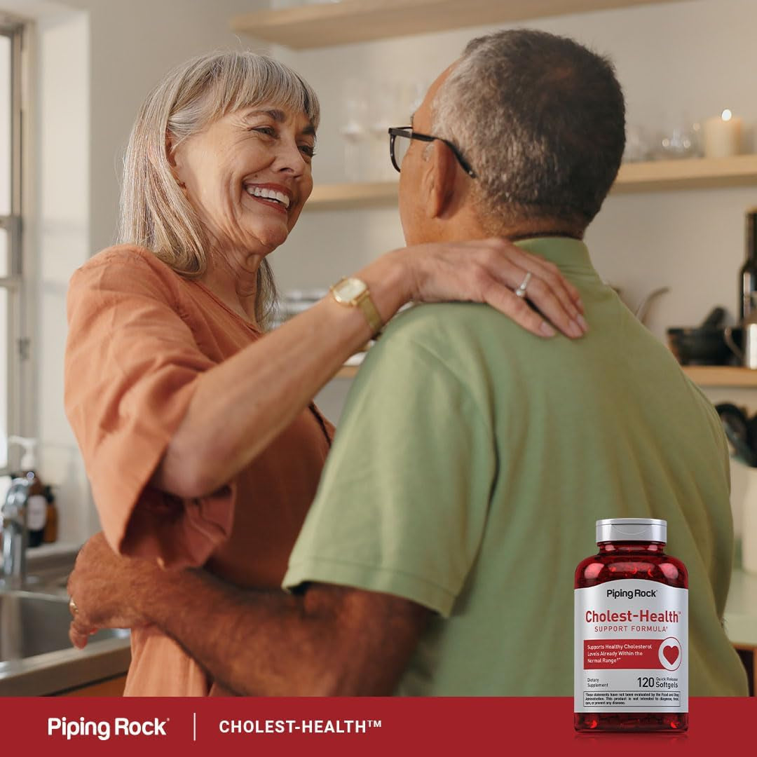 Piping Rock Cholesterol Health Supplement | 120 Softgels | Plant Sterols Formula | Non-Gmo, Gluten Free