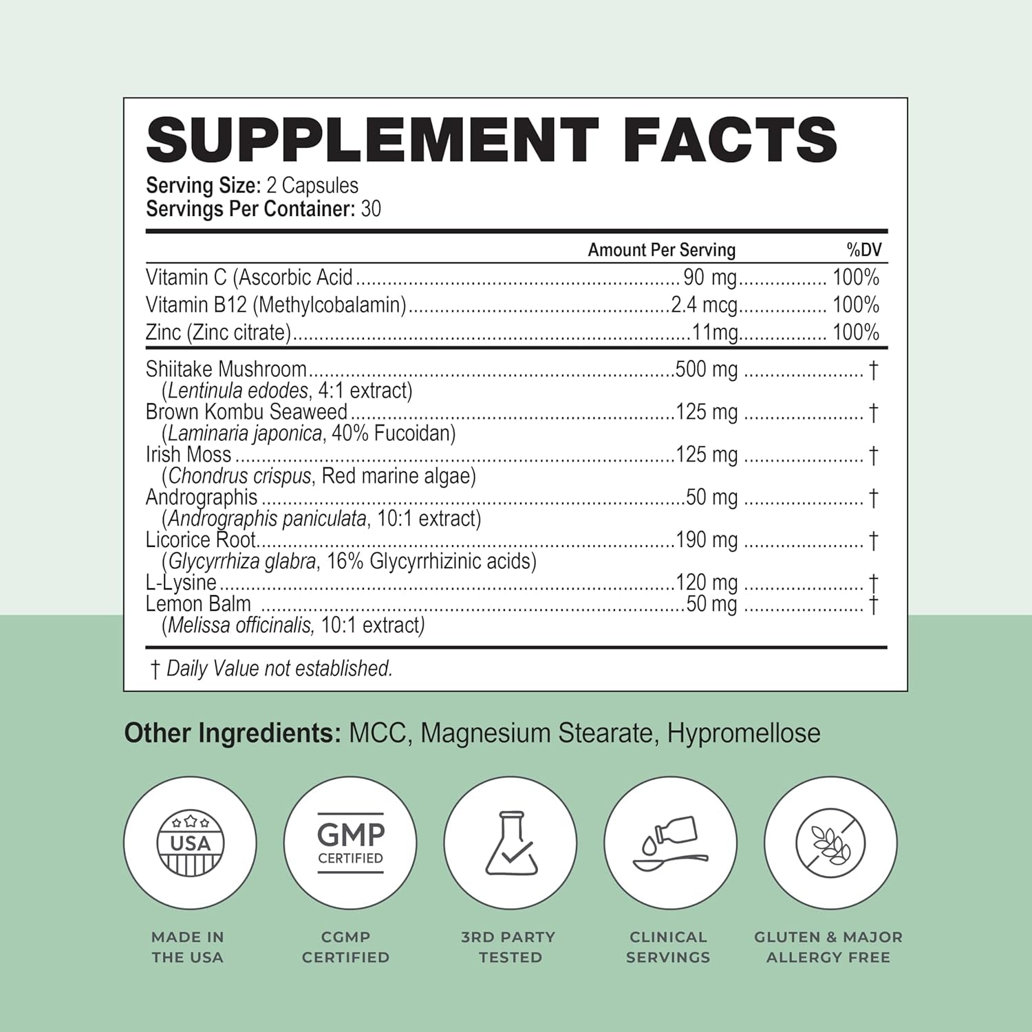 Simplix | Natural Supplement to Strengthen the Immune System | Respond to Outbreaks | Source of Highly Researched Mushroom & Seaweed Polysaccharides 60 Veggie Capsules (1 Pack)