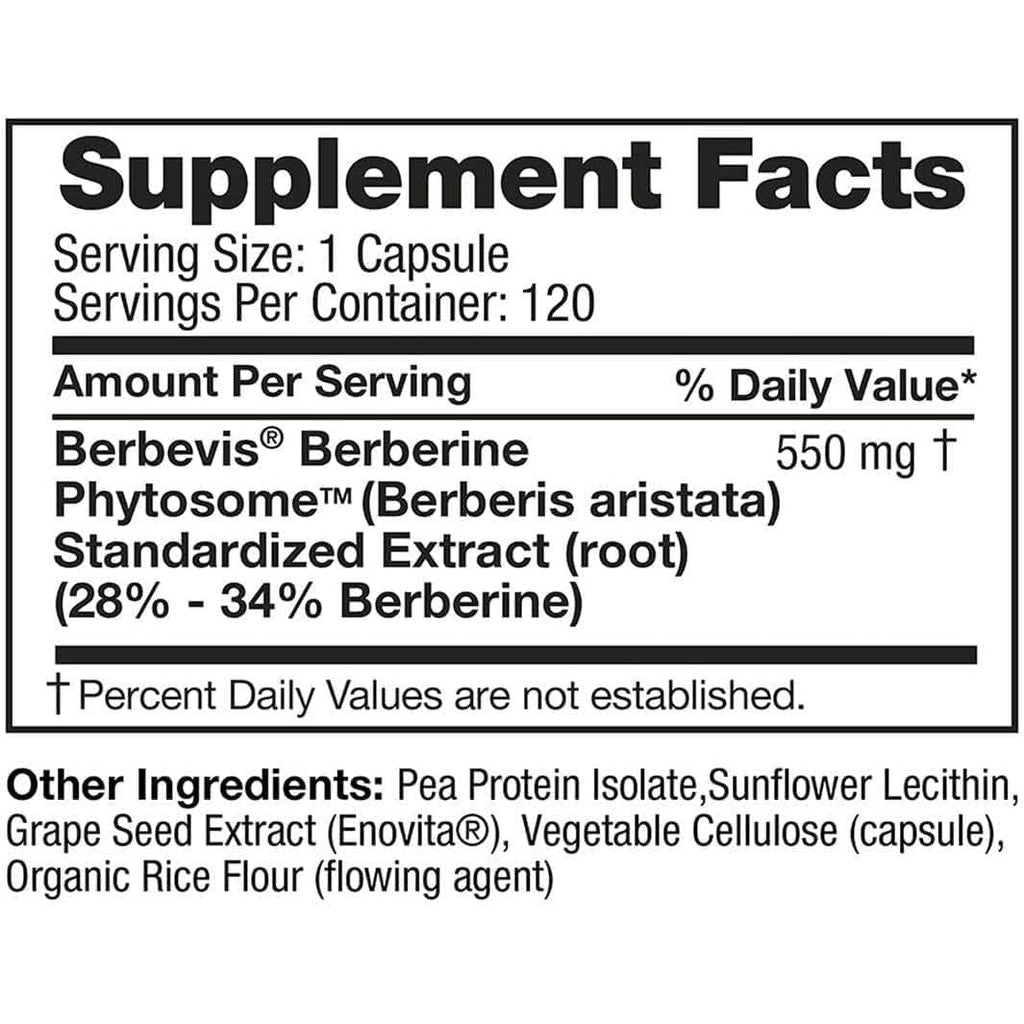 Berberine Phytosome, 120 Vegan Capsules