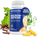 Biomatrix Biofilm Disruptor, GI Repair Digestive Supplement for Men and Women, Oil of Thyme, Oregano & Clove, Gut Microbiome & Intestinal Health Support | Microb-Defend (90 Softgels)