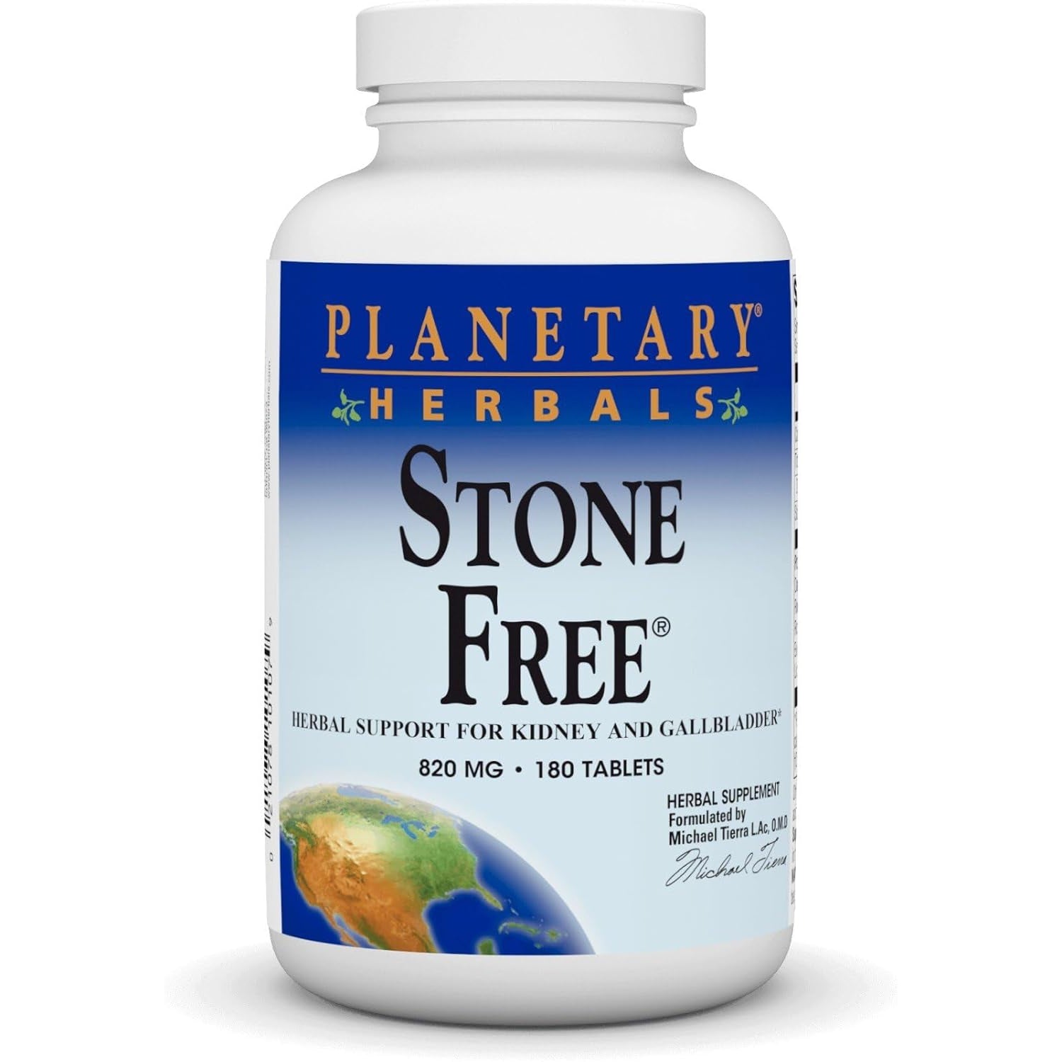Planetary Herbals Stone Free 820 Mg Herbal Support for Kidney and Gallbladder 180 Tablet