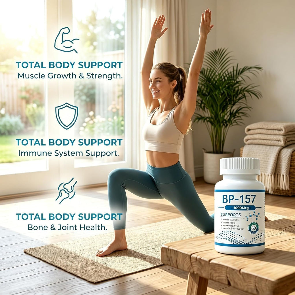 BP 157 Collagen Capsules 1000 Micrograms, 60 Capsules - Imported from Switzerland, Made from Non-Gmo, Gluten-Free and Dairy-Free Raw Materials (1PCS)