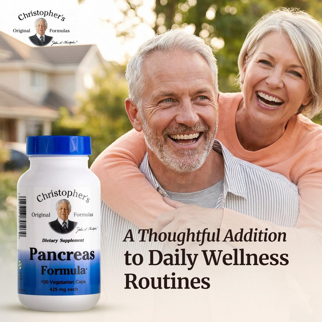Christopher'S Original Formulas Pancreas Formula - Pancreas Cleanse Detox & Repair - Probiotics for Digestive Health