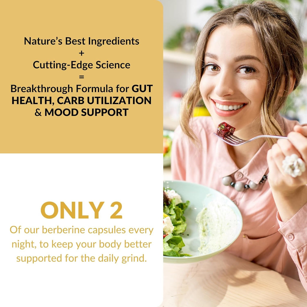 Mara Labs Berbelite | 350Mg Berberine HCL & Broccoli Seed Complex for Increase Bioavailability | 30 Vegan Capsules
