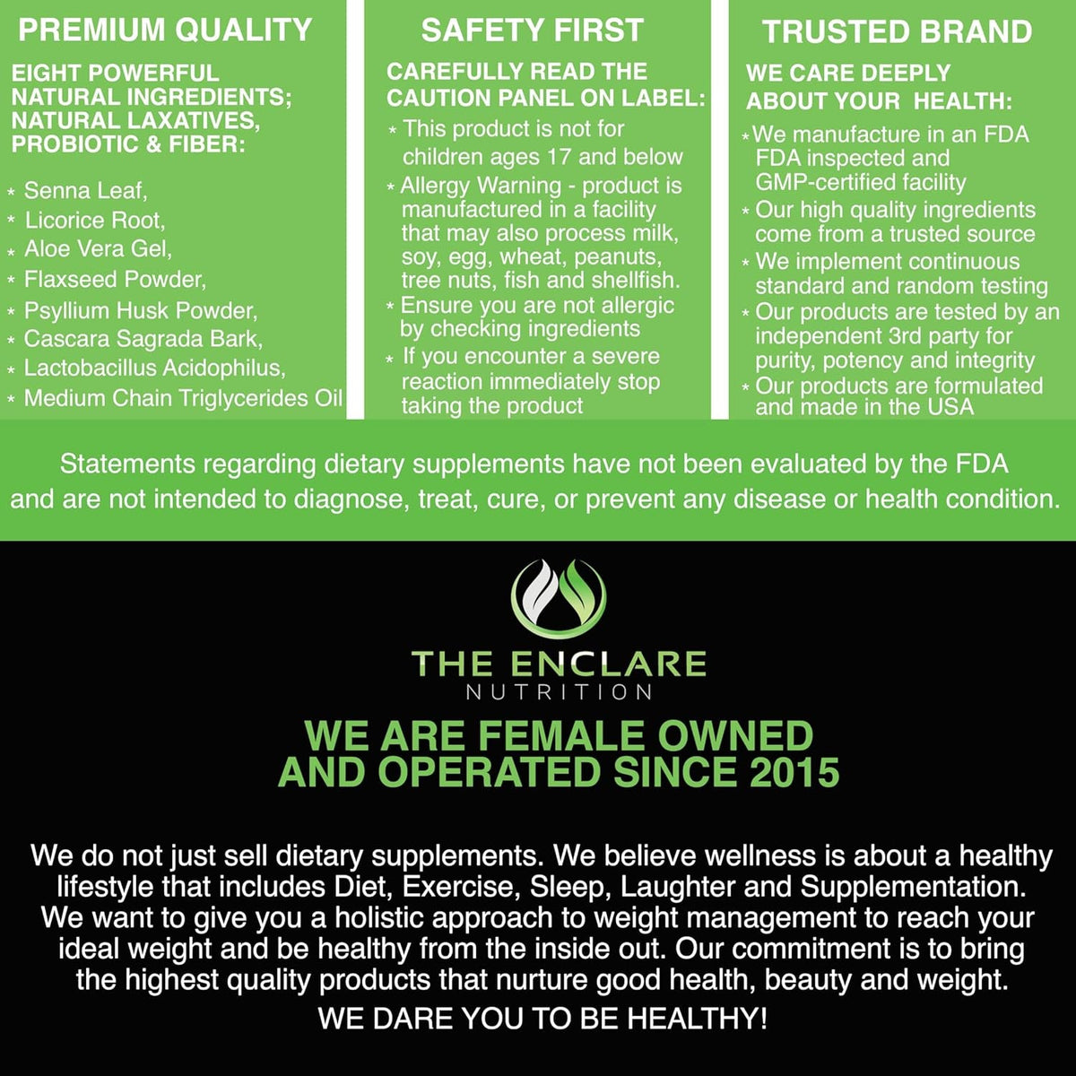 THE ENCLARE NUTRITION Colon Cleanse 15 Day Gut Cleanse Pills - Colon Cleanser for Women & Men - Psyllium Probiotic Laxatives for Constipation, Bloating Relief, Detox Cleanse Weight Loss Support (1)