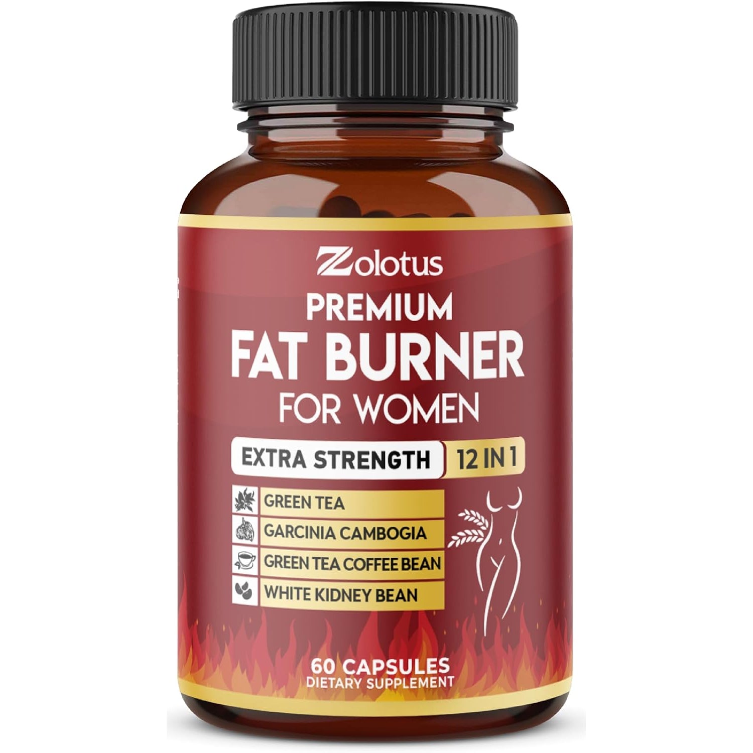 Premium Weight Loss Pills for Women, the Best Fat Burners for Women and Men, Energy Pills, High Potency with Green Tea Extract 98%, 2 Months Supply