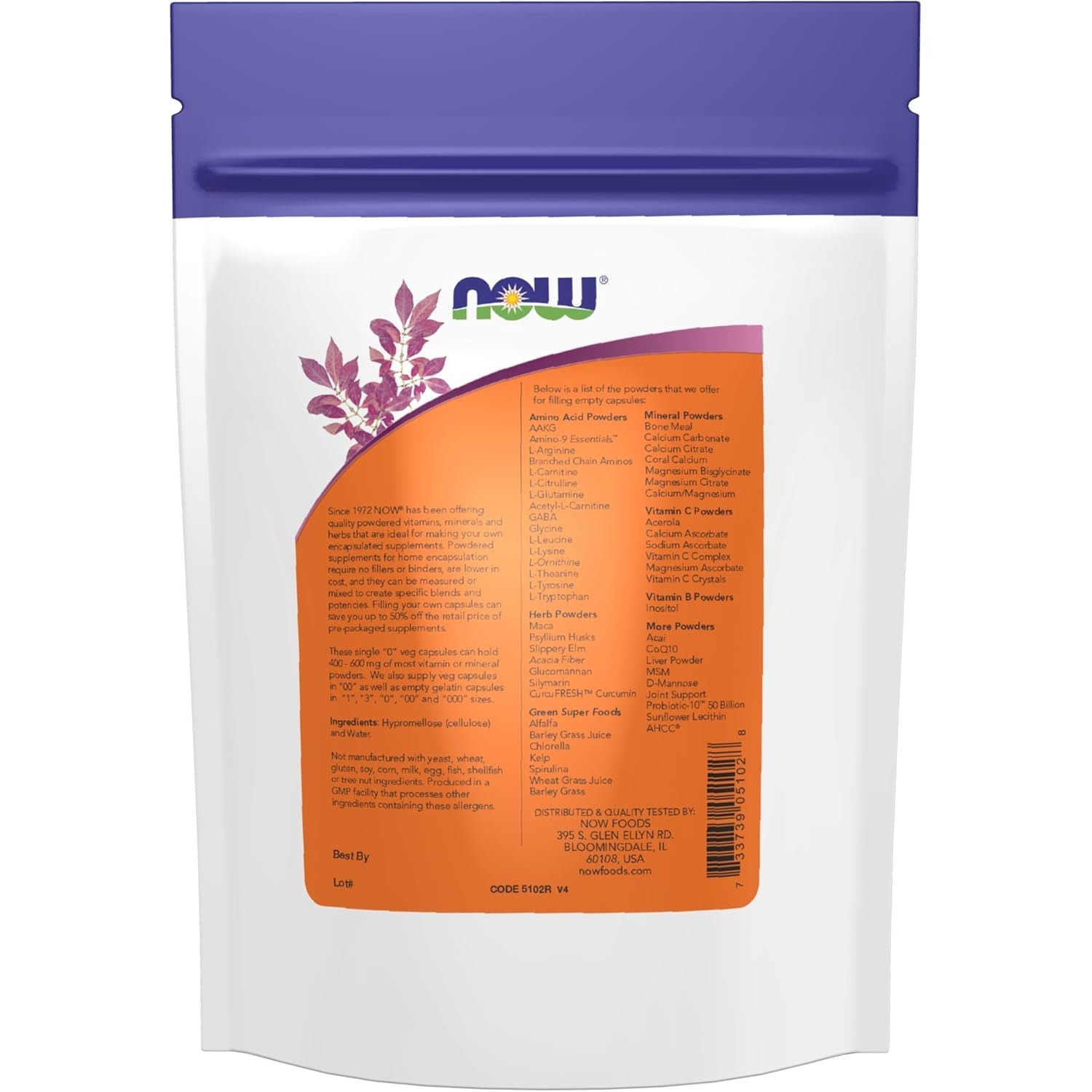NOW Foods Supplements, Empty Vegetarian Capsules, Single "0", Filled by Weight, Non-Gmo Project Verified, 300 Veg Capsules