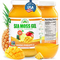 Eversmith Organics - Wildcrafted Irish Sea Moss Gel | Made in USA | Rich in Vitamins & Minerals | Sea Moss Gel Raw | Nutritional Supplement | Mango Pineapple (1 Jar)