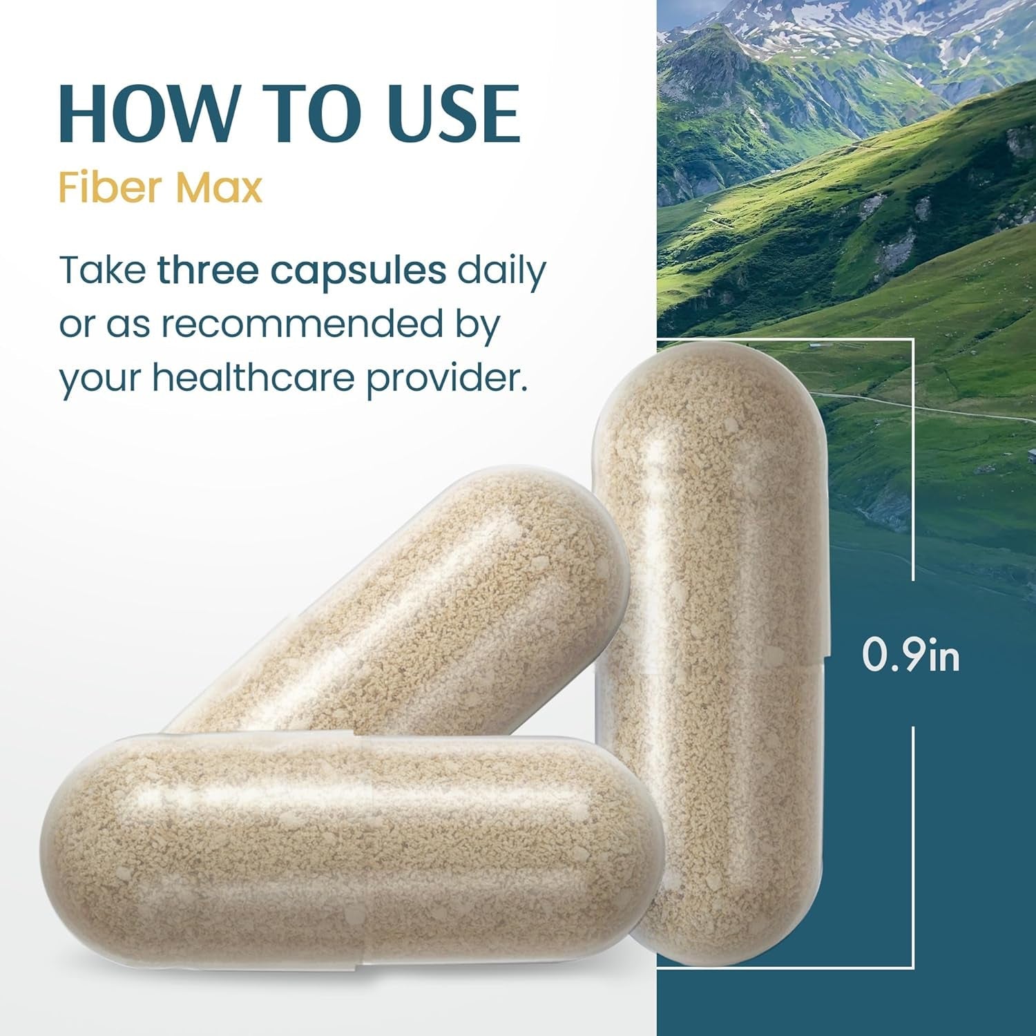 Vykee Nutrition Advanced Fiber Complex – Psyllium Husk, Aloe Vera, Chia & Flax Seed | Vegan, Non-Gmo | Supports Digestive Health, Regularity & Gut Wellness | 180 Capsules