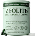 Zeolite Binder Detox – 8-In-1 Clinoptilolite Microplastics & Full Body Detox Cleanse with Activated Charcoal, NAC & Milk Thistle – Liver Cleanse & Repair, Gut Health for Adults – 60 Capsules