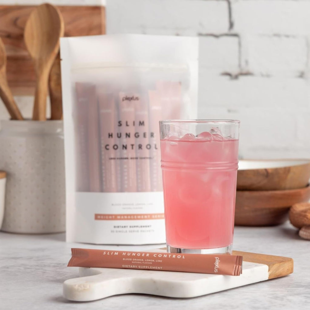 Plexus Slim Hunger Control | 30 Packets | Dietary Supplement & Glucose Metabolism Support | Vegan, Gluten Free | Health Drinks