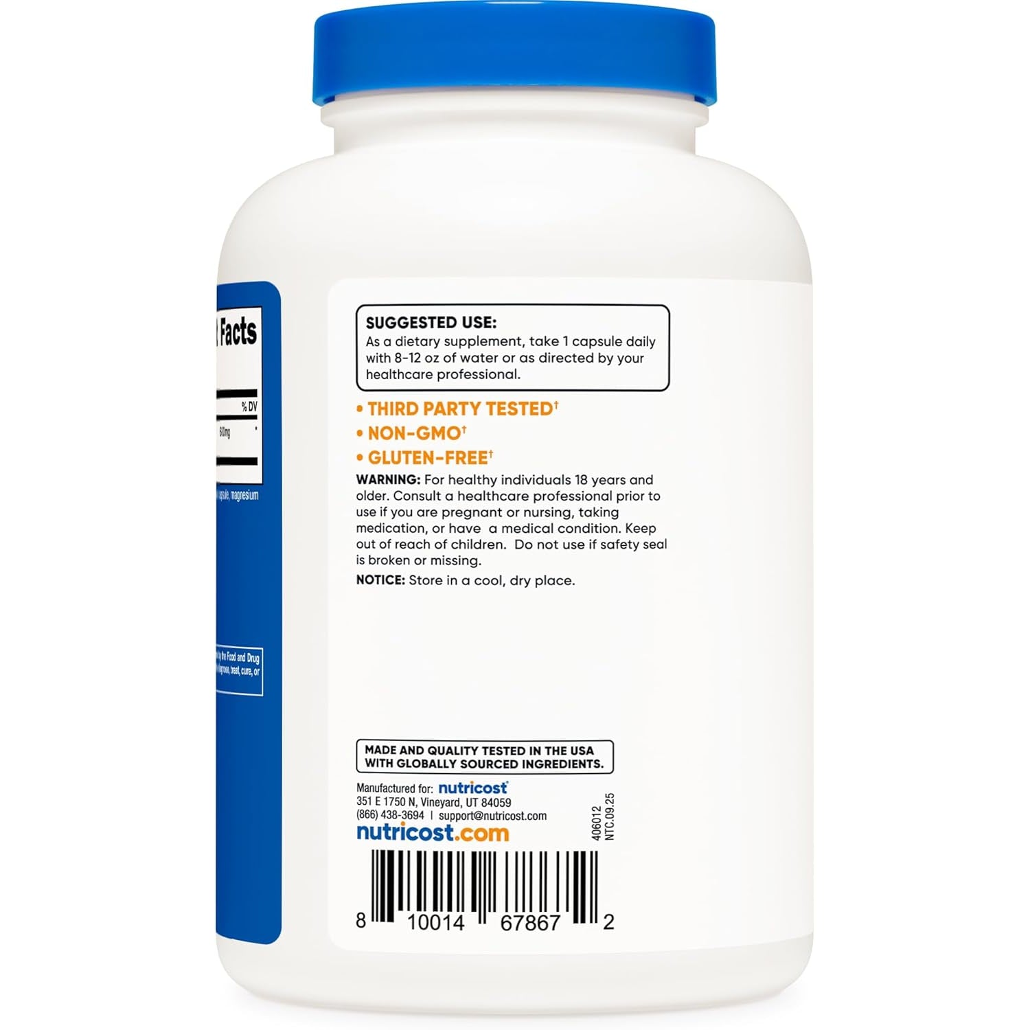 Nutricost Fadogia Agrestis (240 Capsules | 600 Mg per Serving) - Potent 10:1 Extract, Gluten Free, GMO Free Supplement