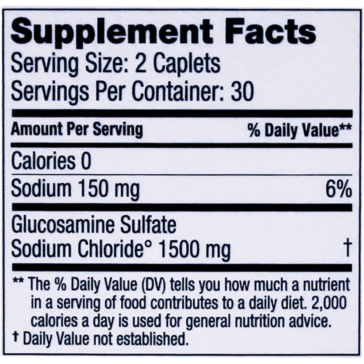 Dona Crystalline Glucosamine Sulfate, 750 Mg, Joint Supplement Pills for Knee Comfort & Joint Health Support, 750 Mg, 60 Count