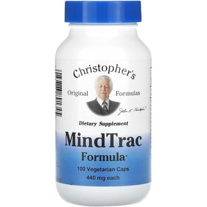 Christopher'S Original Formulas Mindtrac Formula, Natural Mood Support & Memory Supplements 100 Caps